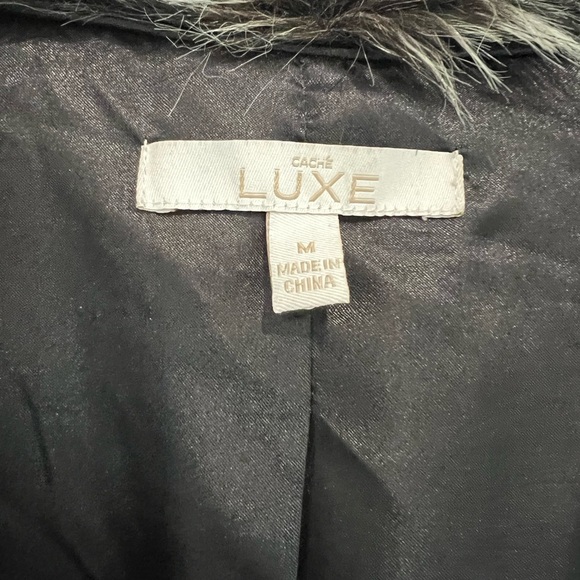 Cache Luxe Faux Fur Long Coat - Picture 3 of 3